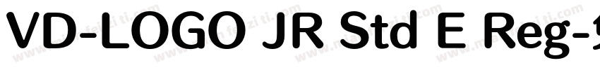 VD-LOGO JR Std E Reg字体转换